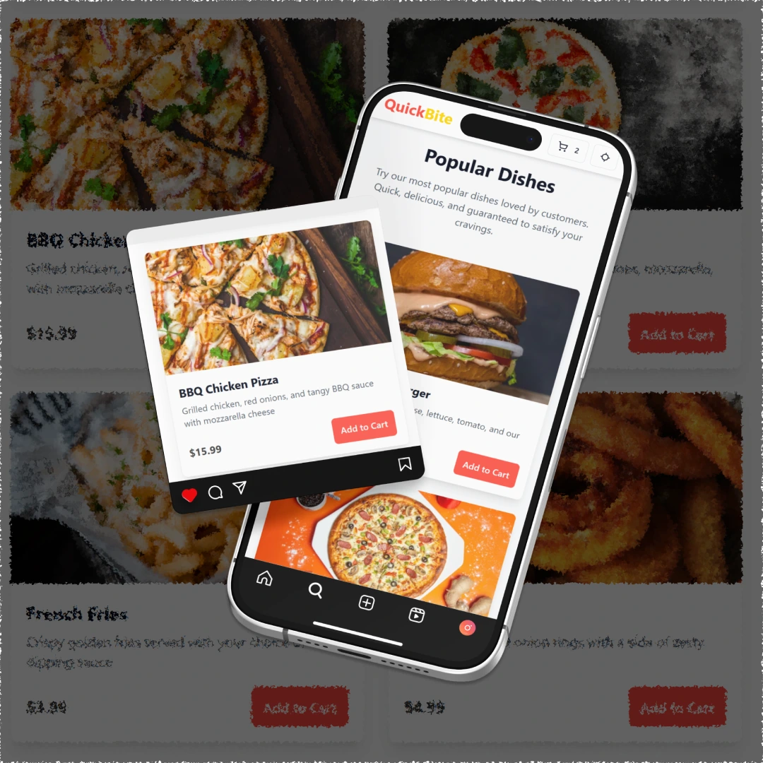 Сайт ресторана быстрого питания ekran görüntüsü 1
