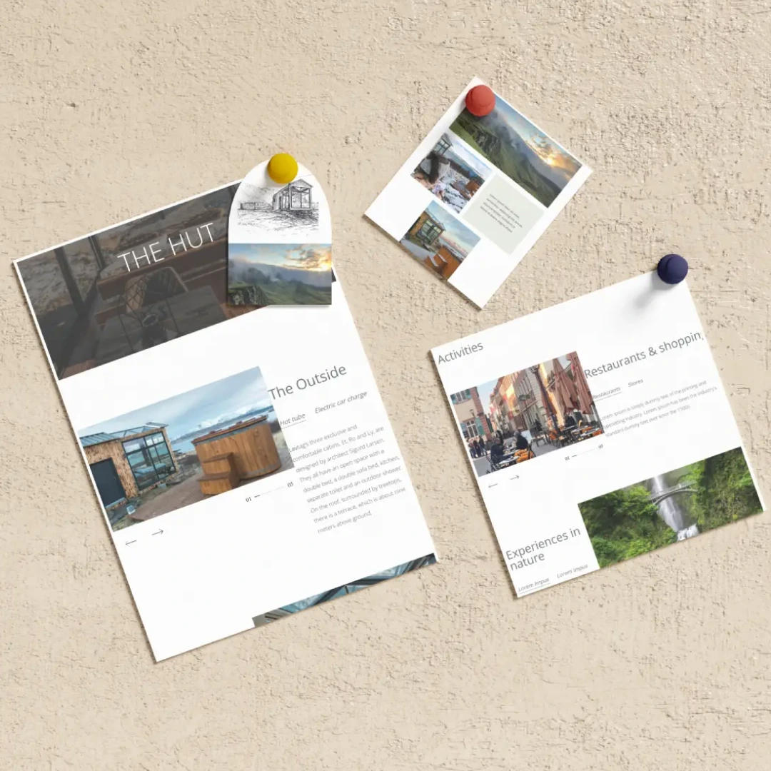 Сайт The Glass Hut ekran görüntüsü 2