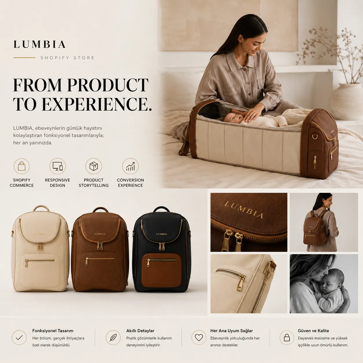 LUMBIA — Shopify Moda Mağazası Yenileme ekran görüntüsü 4