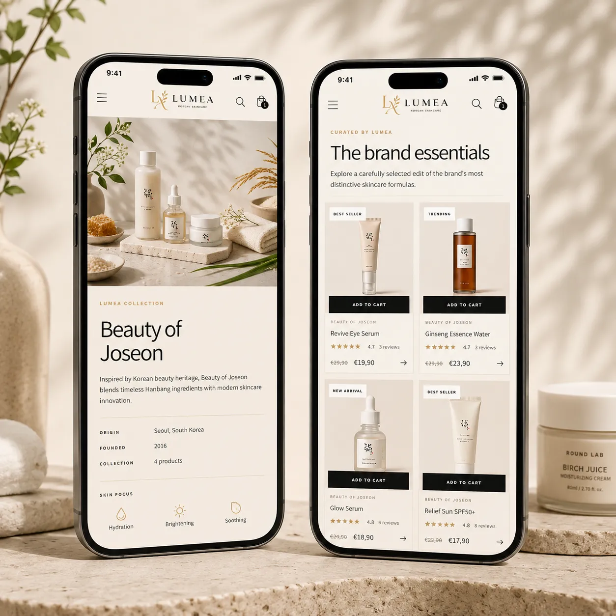 LUMEA — Premium Shopify Cilt Bakım Mağazası ekran görüntüsü 3
