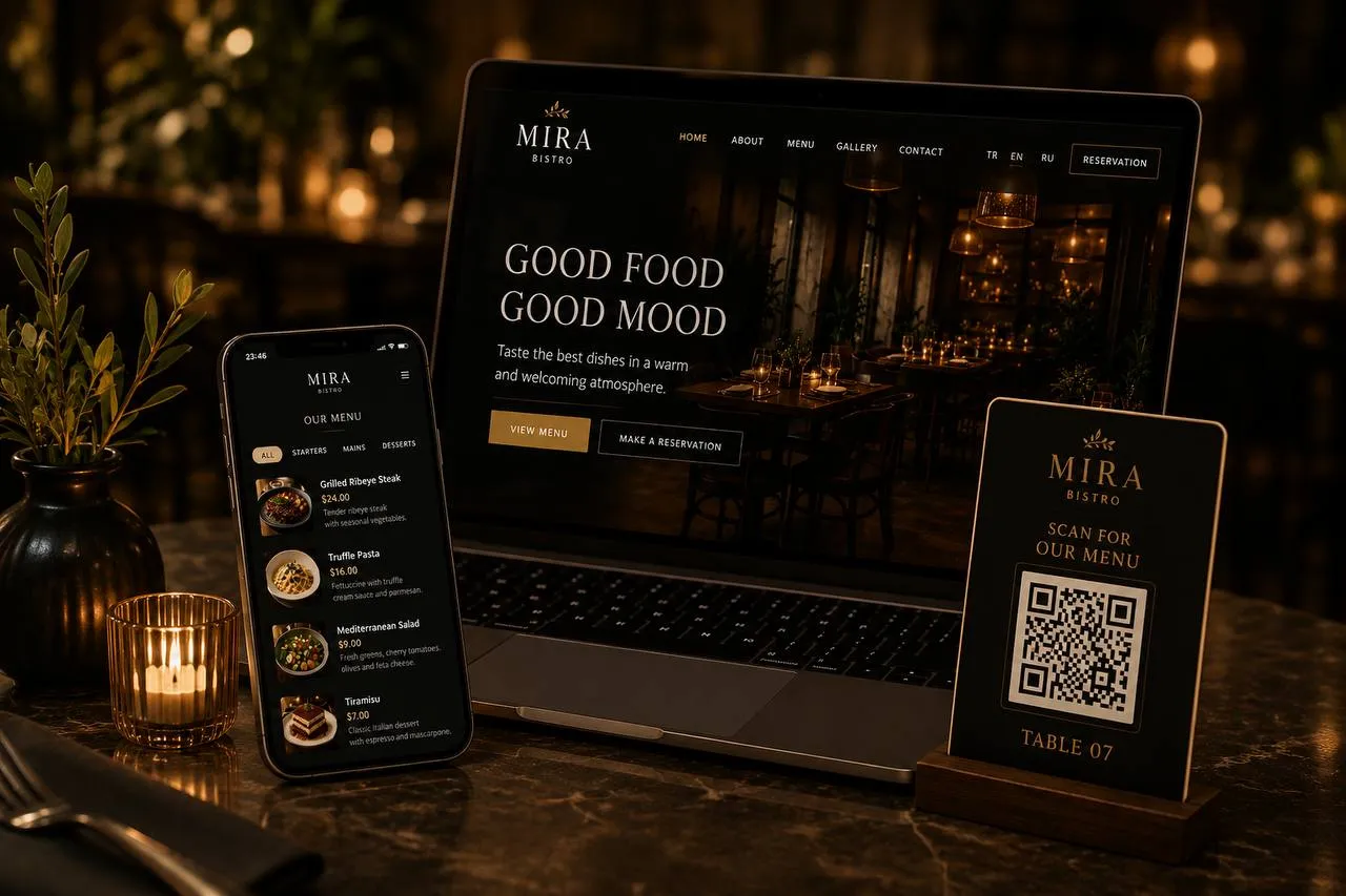 Mira Bistro Digital Restaurant System | Bravix Creative