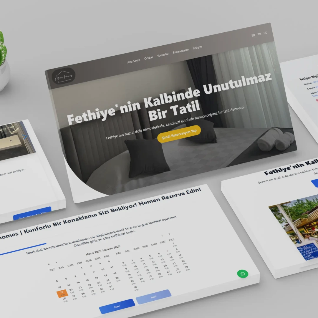 Сайт апарт-отеля ekran görüntüsü 2